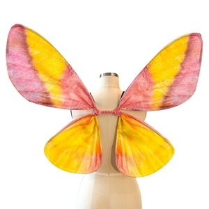 Medium Rosy Maple Moth Costume Wings for Halloween